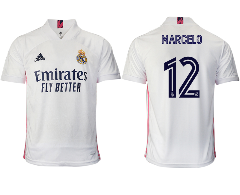 Men 2020-2021 club Real Madrid home aaa version #12 white Soccer Jerseys